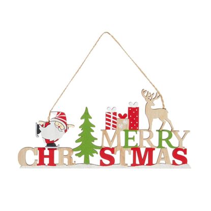 Premier-Wooden-Merry-Christmas-Hanging-Dec