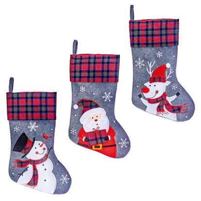 Premier-Grey-Tartan-Character-Stocking