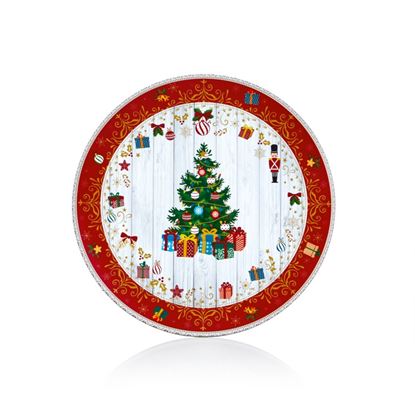 Premier-Red-With-Christmas-Border-Charger-Plate