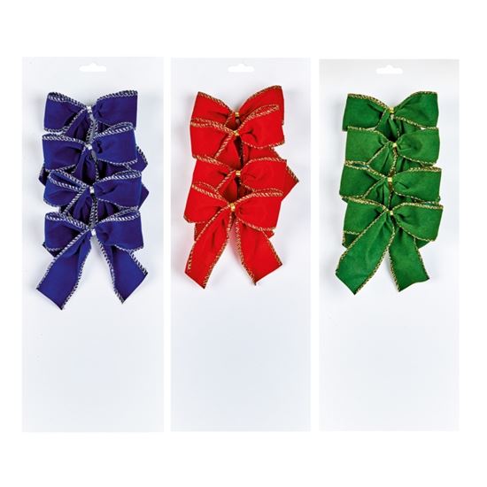 Premier-Velvet-Bows-On-Card-4-Piece