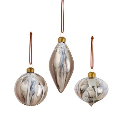 Premier-Grey-Marble-Glass-Shaped-Bauble