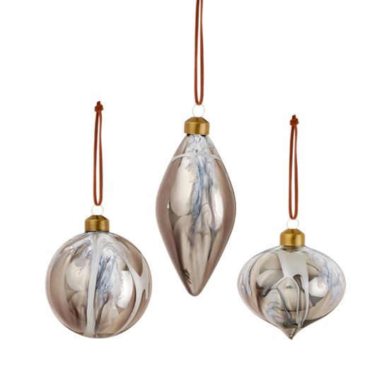 Premier-Grey-Marble-Glass-Shaped-Bauble