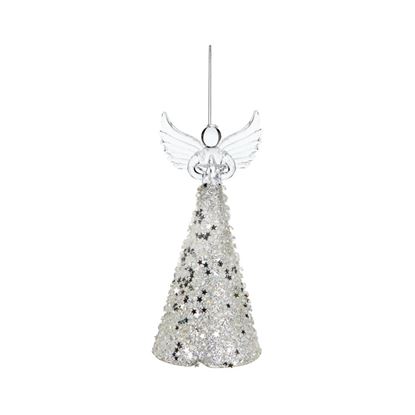 Premier-Glass-Angel-With-Silver-Beaded-Detail