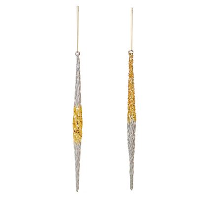 Premier-Clear-Gold-Crystal-Twist-Hanging-Decoration