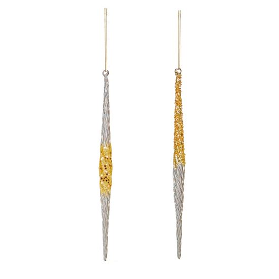 Premier-Clear-Gold-Crystal-Twist-Hanging-Decoration