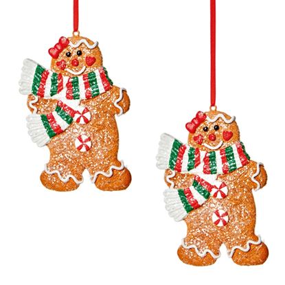 Premier-Gingerbread-With-Scarf-Hanging-Decoration