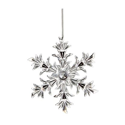 Premier-Silver-Snowflake-Hanging-Decoration
