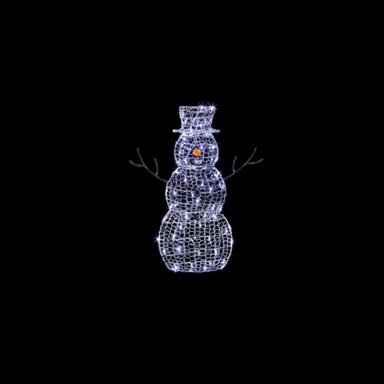 Premier-Multi-Action-2D-Snowman-With-70-LEDs