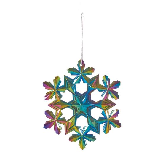 Premier-Multi-Coloured-Snowflake-Hanging-Decoration