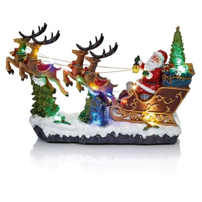 Premier-Lit-Musical-Santa-Riding-Sleigh