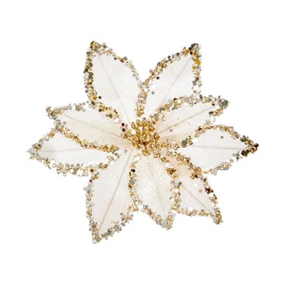 Premier-Beaded-Poinsettia-On-Clip