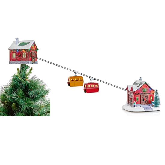 Premier-Lit-Musical-Xmas-Cable-Car-Set