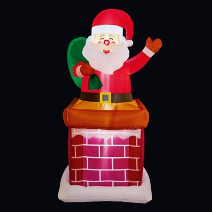 Premier-Inflatable-Santa-In-Chimney