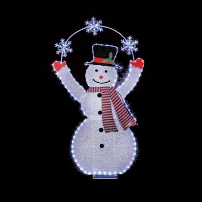 Premier-Snowman--Snowflake-Tinsel-Rope-Light