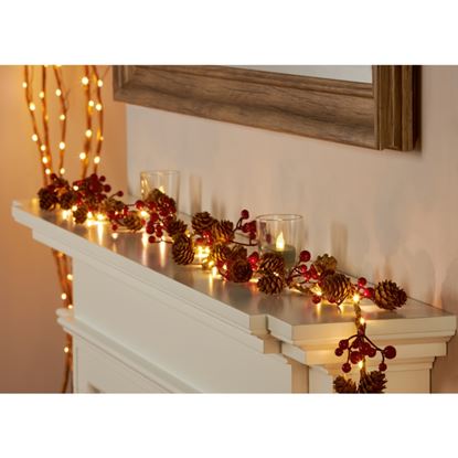 Premier-Red-Berry--Pinecone-Garland
