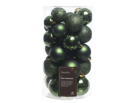 Kaemingk-Shatterproof-Bauble-Pine-Green