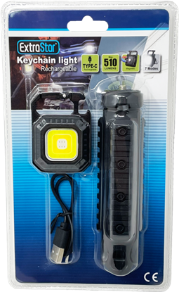 Extrastar-LED-Rechargeable-Keychain-With-Light