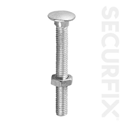 Securfix-Carriage-Bolt-With-Nut-ZP-M12-x-75mmm