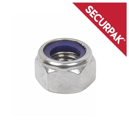 Securpak-Nylon-Locking-Nut-ZP-M4
