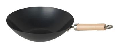 CookEveryday-Carbon-Steel-Non-Stick-Wok-With-wooden-Handle