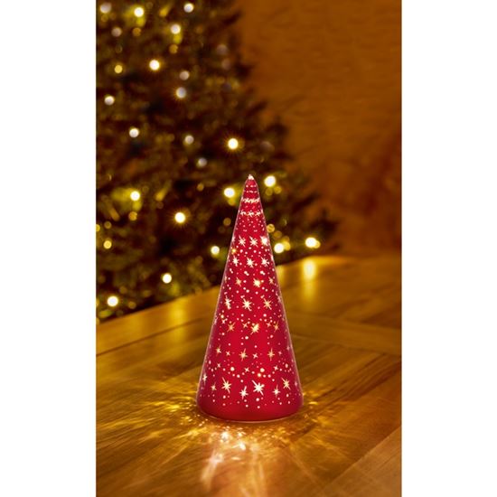 Premier-Lit-Red-Glass-Christmas-Tree