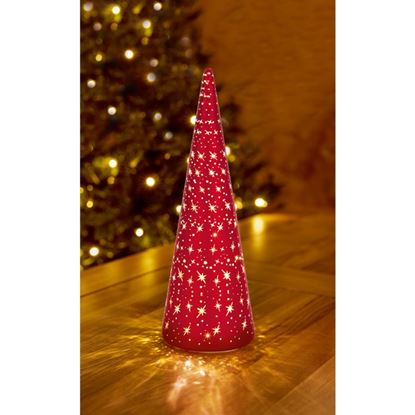 Premier-Lit-Red-Glass-Christmas-Tree