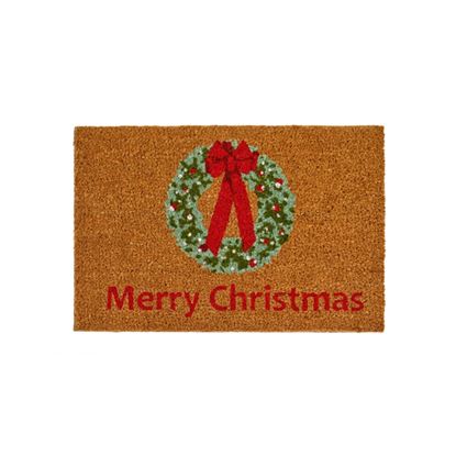 Premier-Merry-Christmas-Wreath-Door-Mat