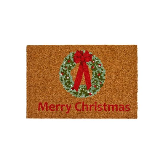 Premier-Merry-Christmas-Wreath-Door-Mat