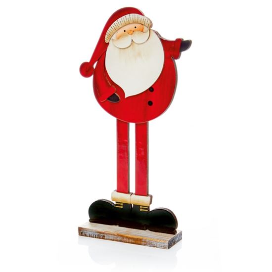 Premier-Wooden-Santa-With-Red-Gloss-Tabletop