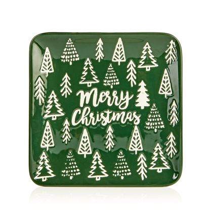 Premier-Merry-Christmas-With-Trees-Square-Plate