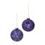 Premier-Matt-Purple-With-Gold-Flower-Bauble