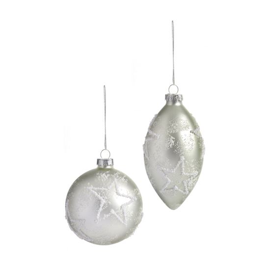 Premier-Matt-White-Glass-Bauble-With-White-Stars