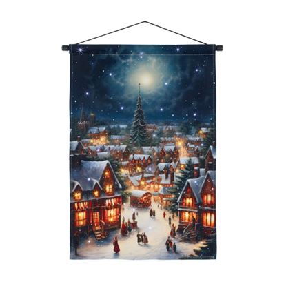 Premier-Lit-Victorian-Village-Fabric-Banner