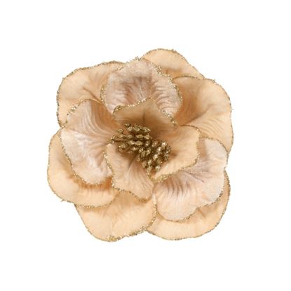 Premier-Chm-Gold-Velvet-Dahlia-Clip-On