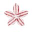 Premier-Red-White-Stripe-Flower-Clip-On