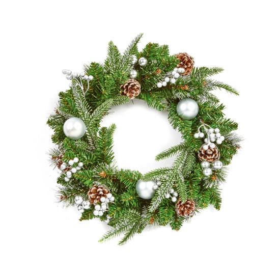 Premier-Silver-Decorative-Wreath