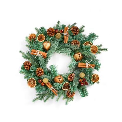 Premier-BlueGreen-Decorated-Wreath