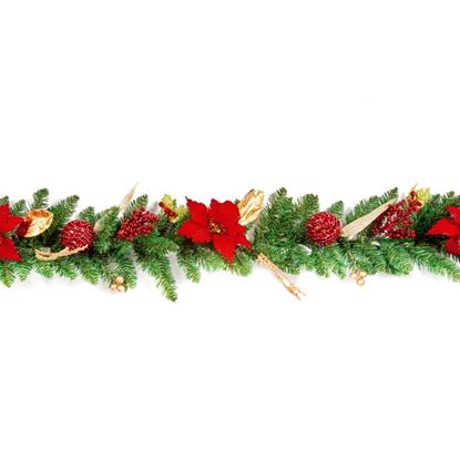 Premier-Poinsettia-Glitter-Garland