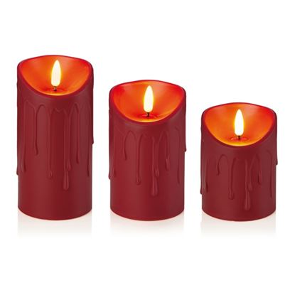 Premier-Set-3-Red-Flickabright-Plastic-Candles