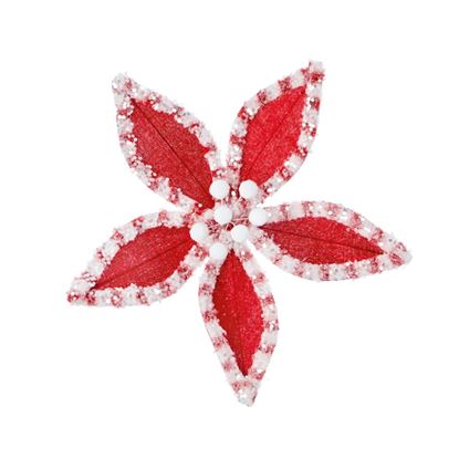 Premier-Red-White-Candy-Flower-On-Clip