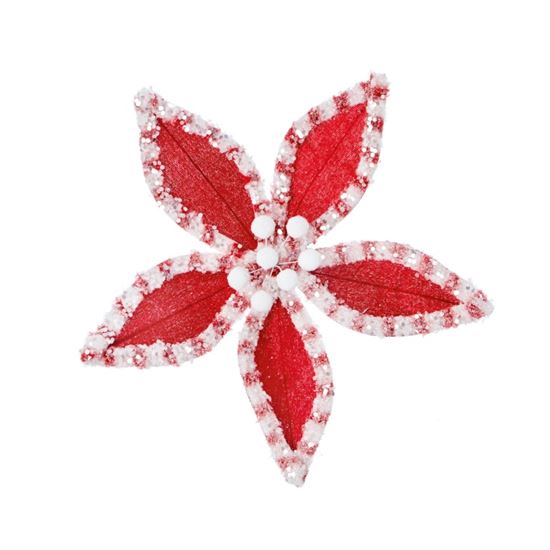 Premier-Red-White-Candy-Flower-On-Clip