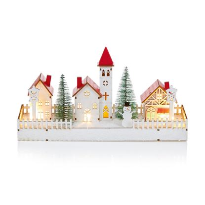 Premier-Lit-Christmas-Village-Scene