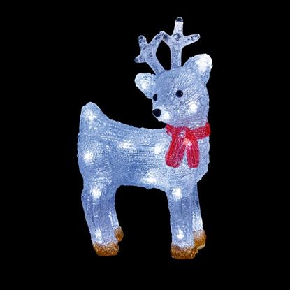 Premier-Lit-Acrylic-Reindeer-With-24-White-LEDs