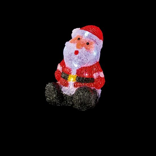 Premier-Lit-Acrylic-Santa-With-10-LEDs