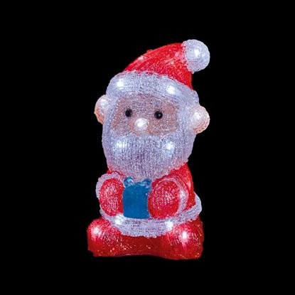 Premier-Lit-Acrylic-Santa-With-24-White-LEDs