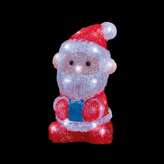 Premier-Lit-Acrylic-Santa-With-24-White-LEDs