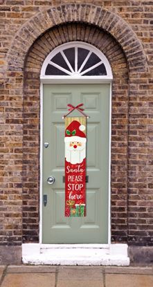 Premier-Lit-Santa-Stop-Here-Fabric-Banner