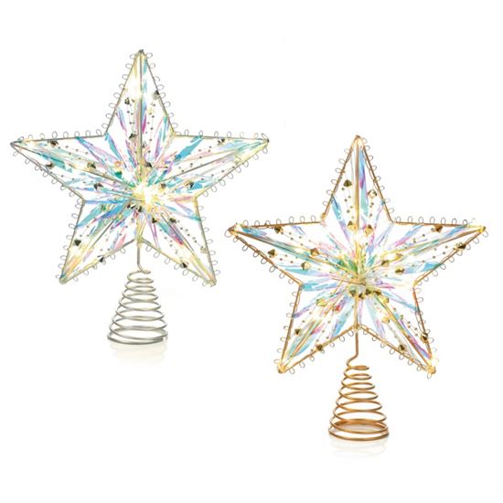 Premier-Lit-Pin-Wire-Star-Tree-Topper