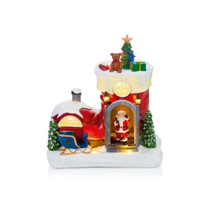 Premier-Lit-Animated-Santa-Boot-House