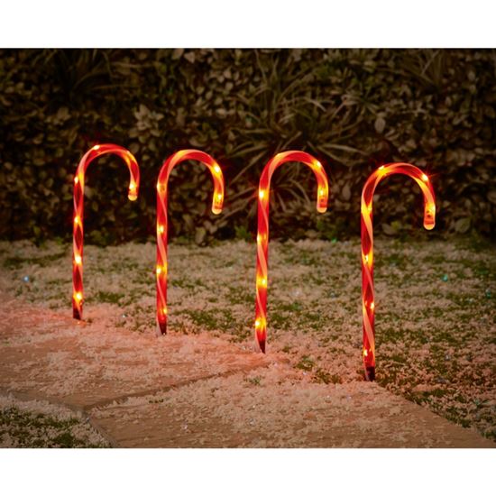 Premier-Candy-Cane-Path-Lights-Set-4